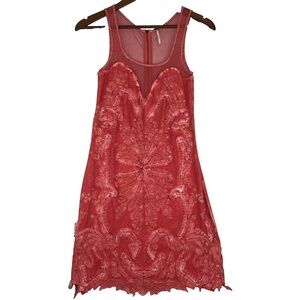 Free People Ice Ice Baby Dress Pink Lemonade XS